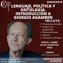 Lenguaje, política y ontología. Introducción a Giorgio Agamben