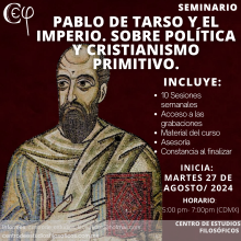 Pablo de Tarso y el Imperio: rupturas y continuidades. Sobre el carácter político del primer cristianismo.